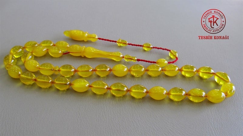 Sıkma Kehribar Tesbih