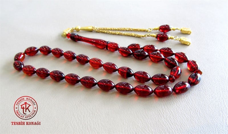 Sıkma Kehribar Tesbih