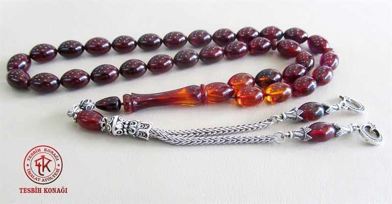 Sıkma Kehribar Tesbih