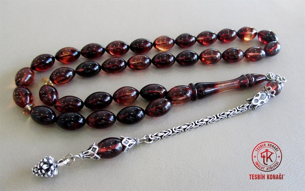 Sıkma Kehribar Tesbih