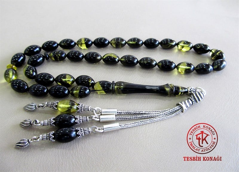 Sıkma Kehribar Tesbih