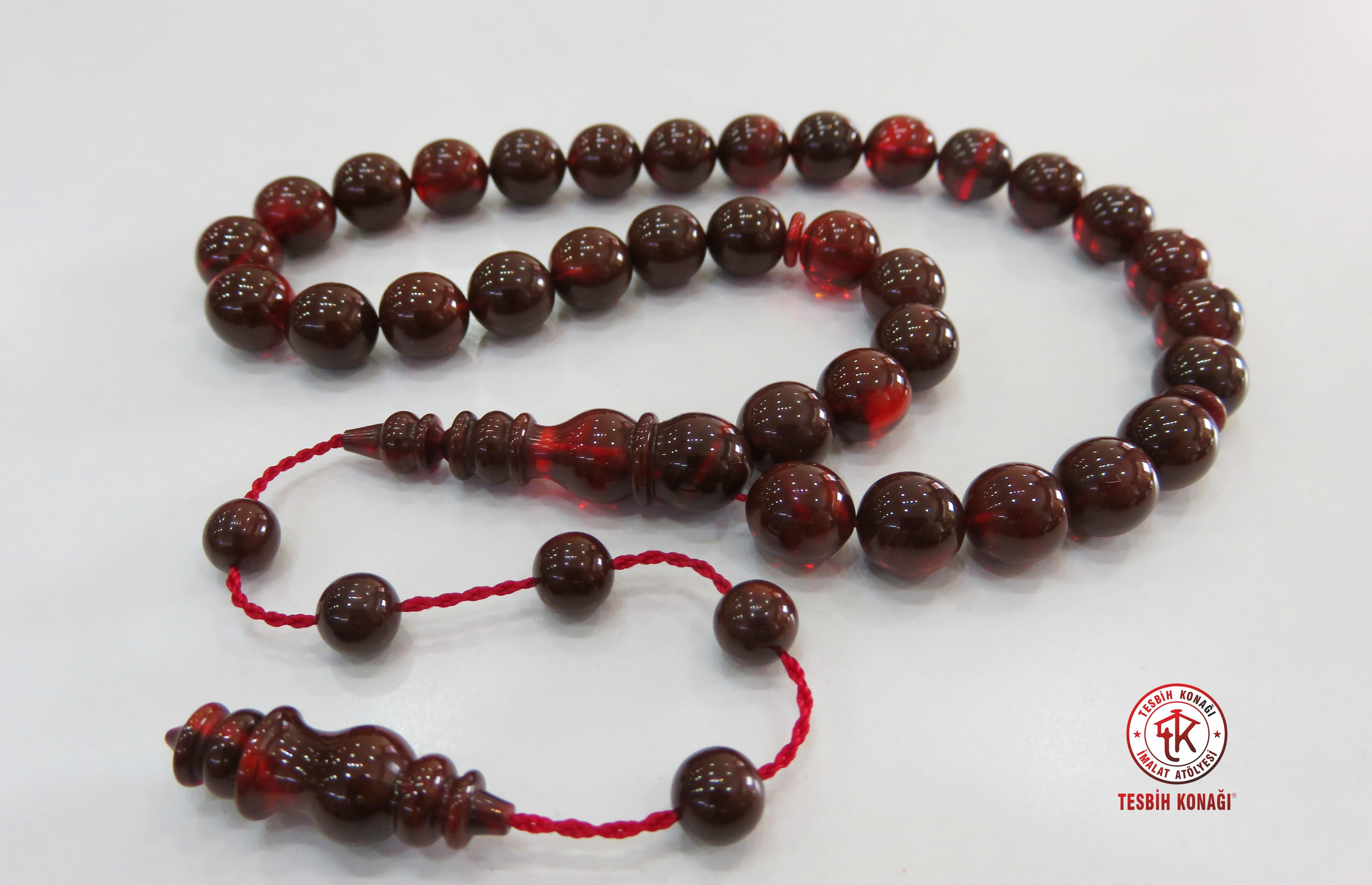 Sıkma Kehribar Tesbih