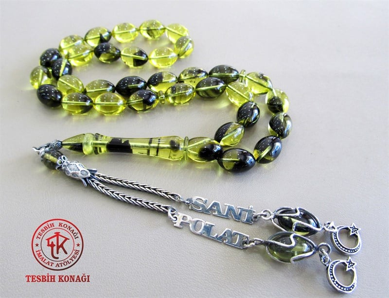 Sıkma Kehribar Tesbih