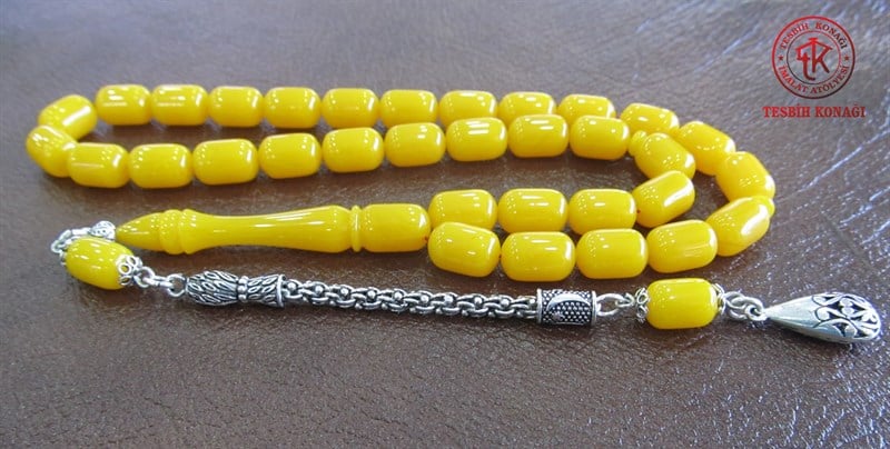 Sıkma Kehribar Tesbih