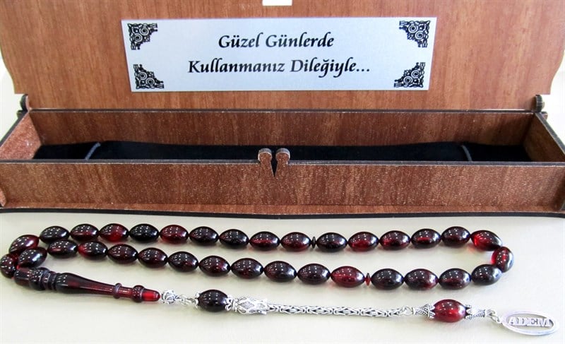 Sıkma Kehribar Tesbih