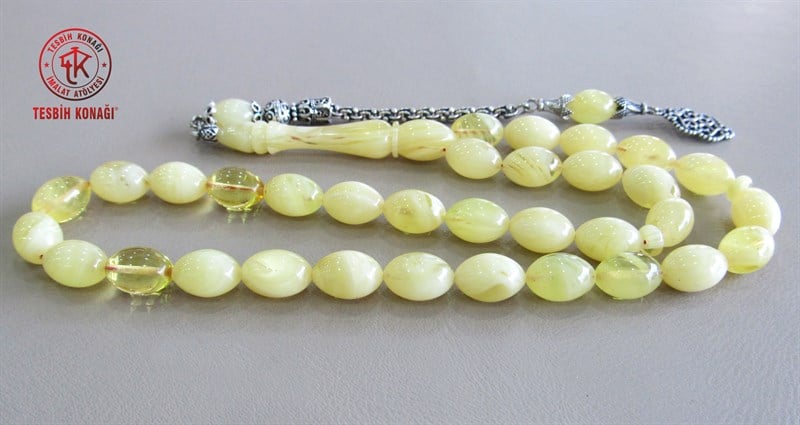 Sıkma Kehribar Tesbih