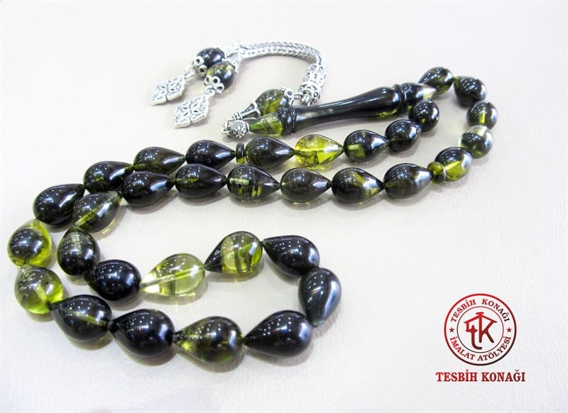 Sıkma Kehribar Tesbih