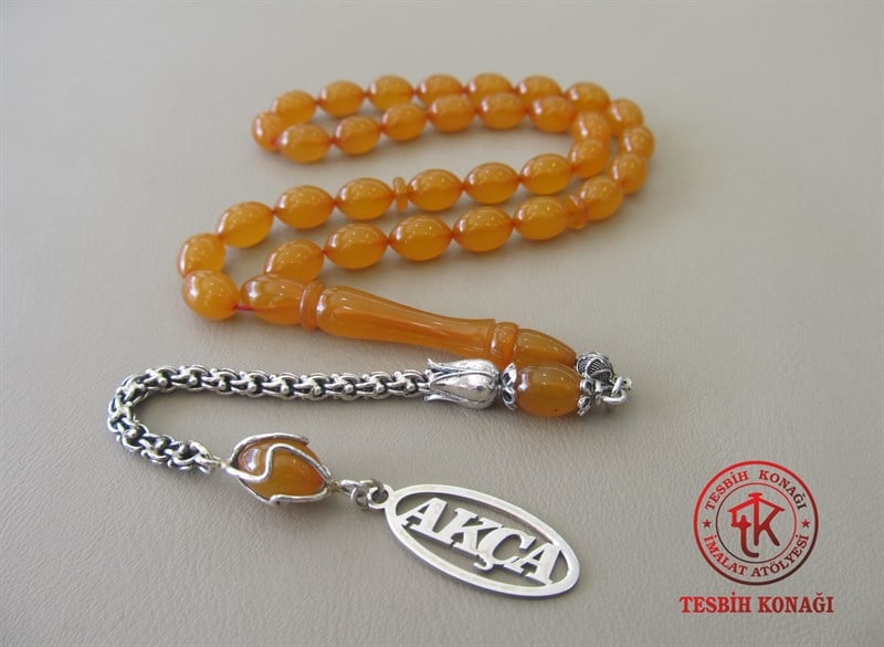 Sıkma Kehribar Tesbih