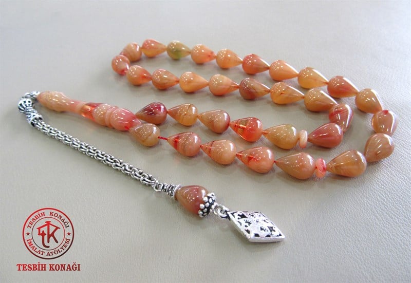 Sıkma Kehribar Tesbih