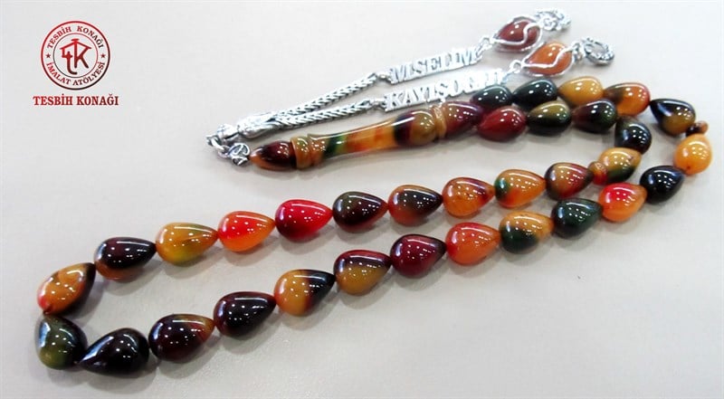 Sıkma Kehribar Tesbih