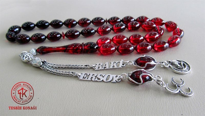 Sıkma Kehribar Tesbih