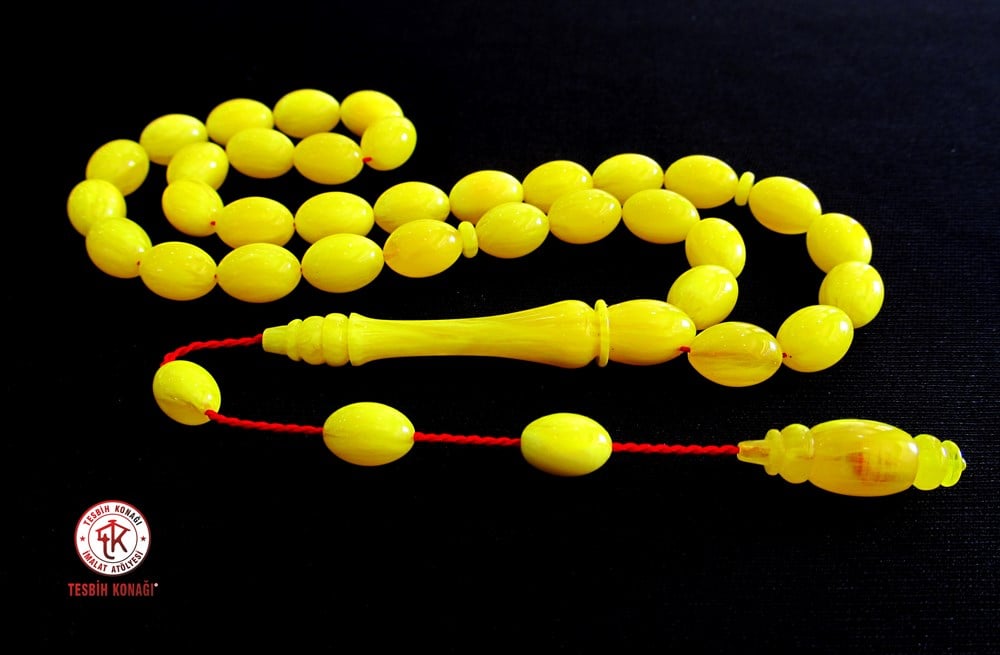 Sıkma Kehribar Tesbih