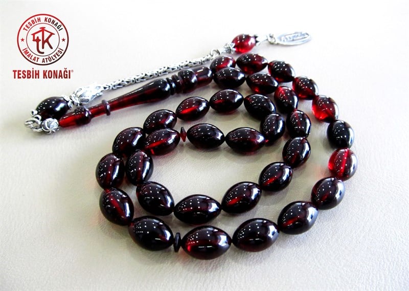 Sıkma Kehribar Tesbih