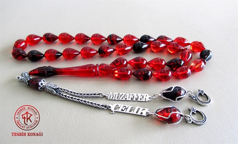 Sıkma Kehribar Tesbih