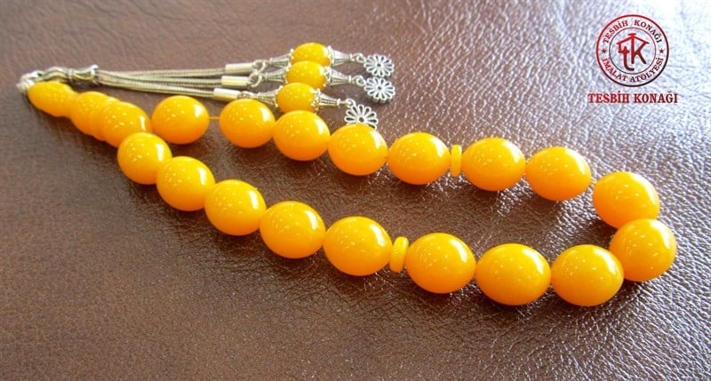 Sıkma Kehribar Tesbih