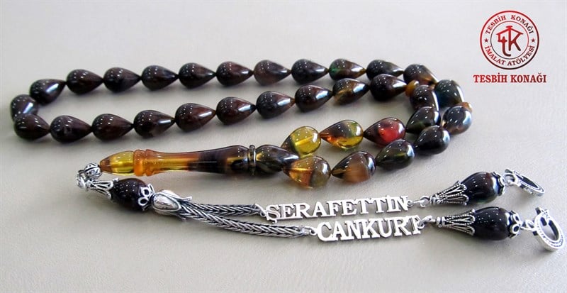 Sıkma Kehribar Tesbih