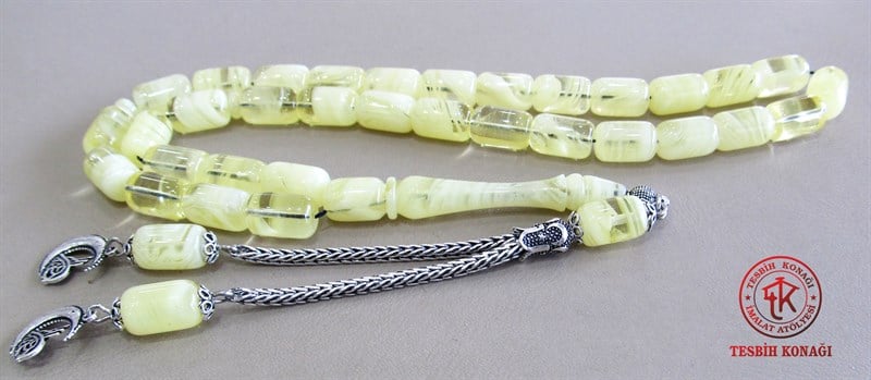 Sıkma Kehribar Tesbih