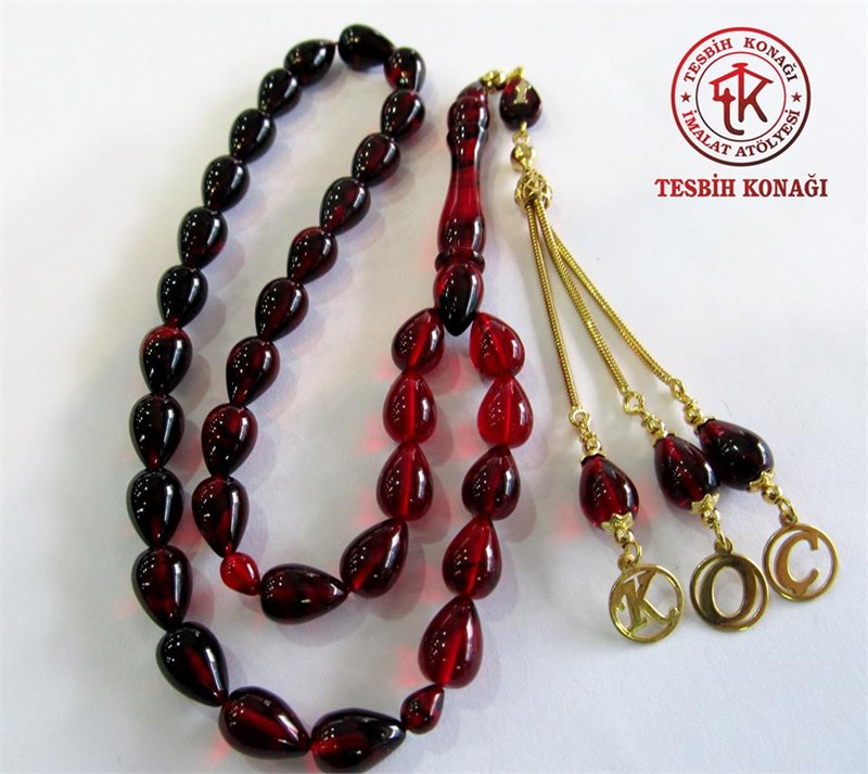 Sıkma Kehribar Tesbih