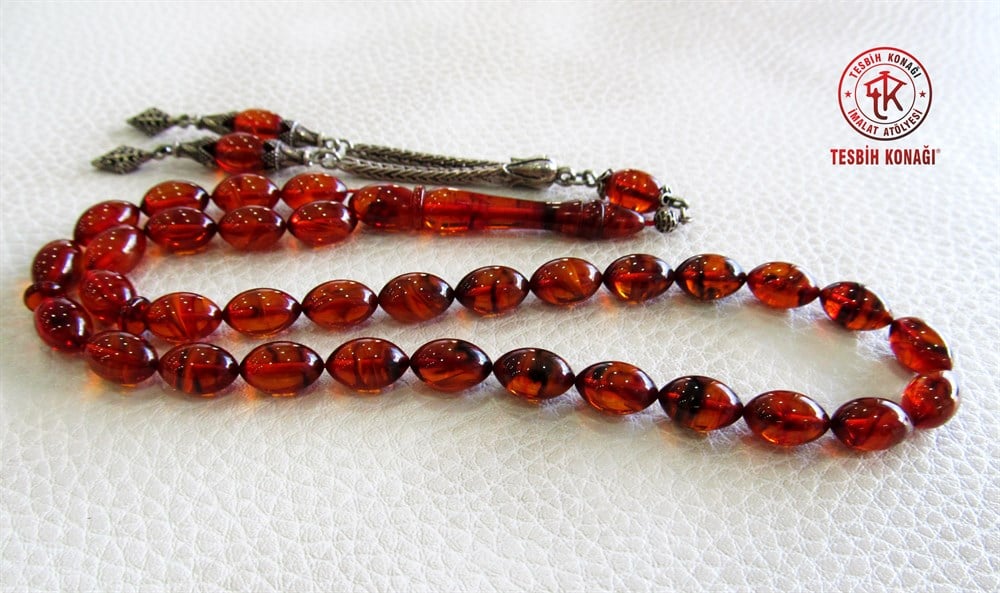 Sıkma Kehribar Tesbih