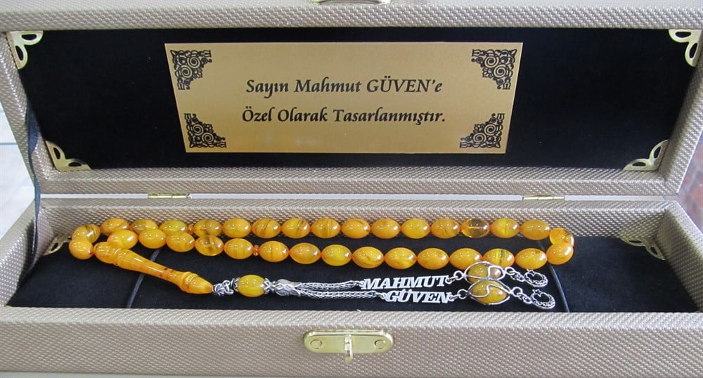 Sıkma Kehribar Tesbih