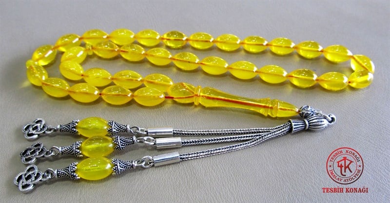 Sıkma Kehribar Tesbih