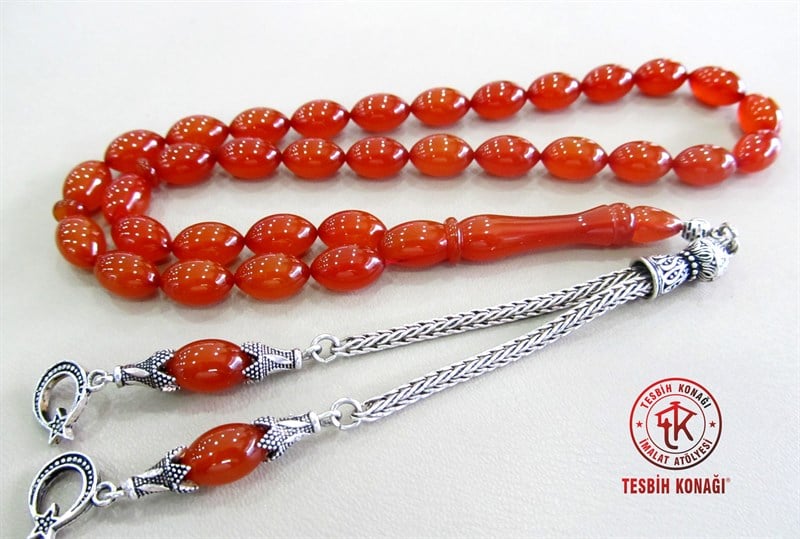 Sıkma Kehribar Tesbih