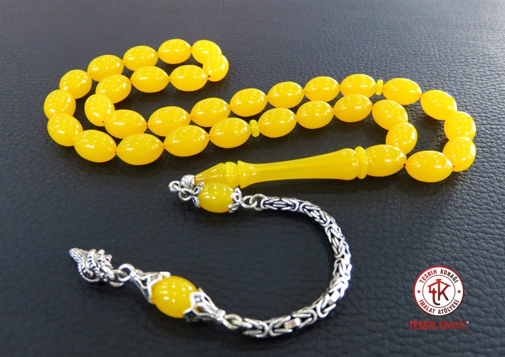 Sıkma Kehribar Tesbih