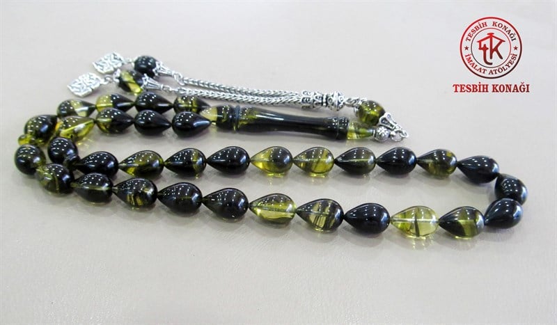 Sıkma Kehribar Tesbih