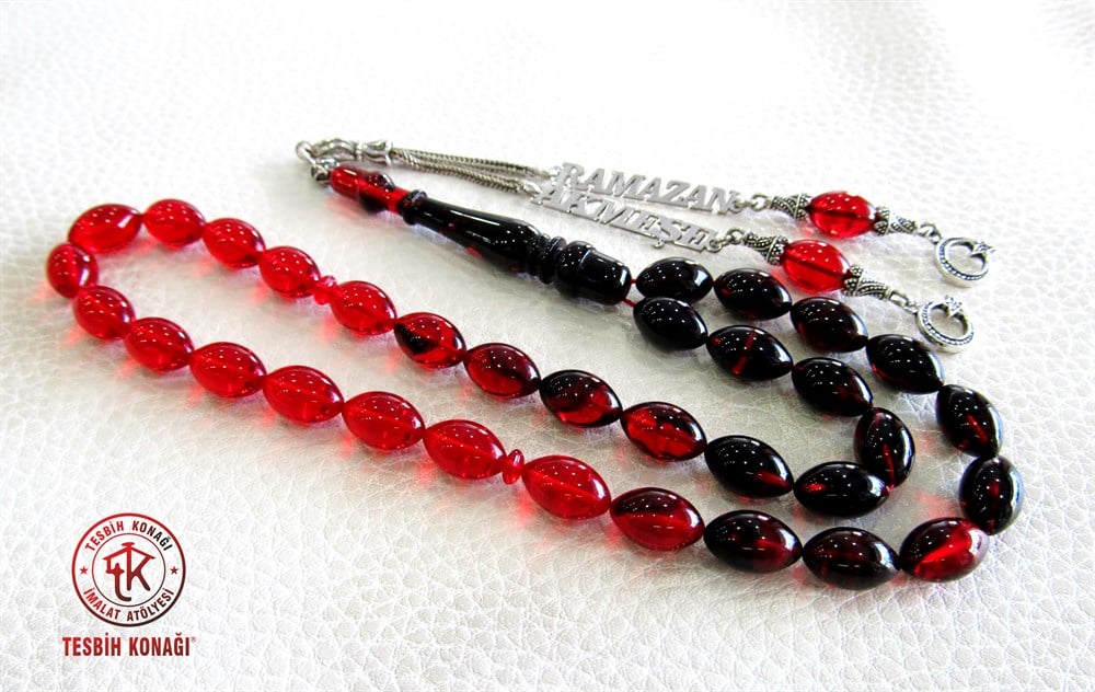 Sıkma Kehribar Tesbih