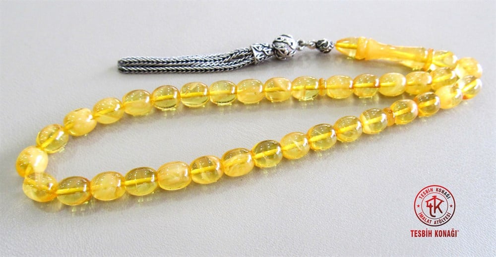 Sıkma Kehribar Tesbih