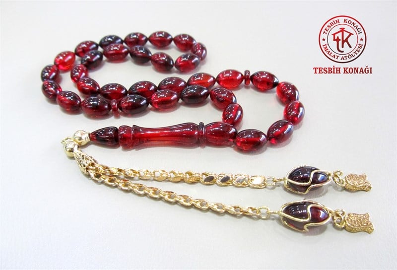 Sıkma Kehribar Tesbih