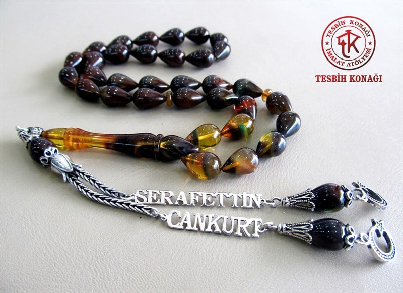 Sıkma Kehribar Tesbih