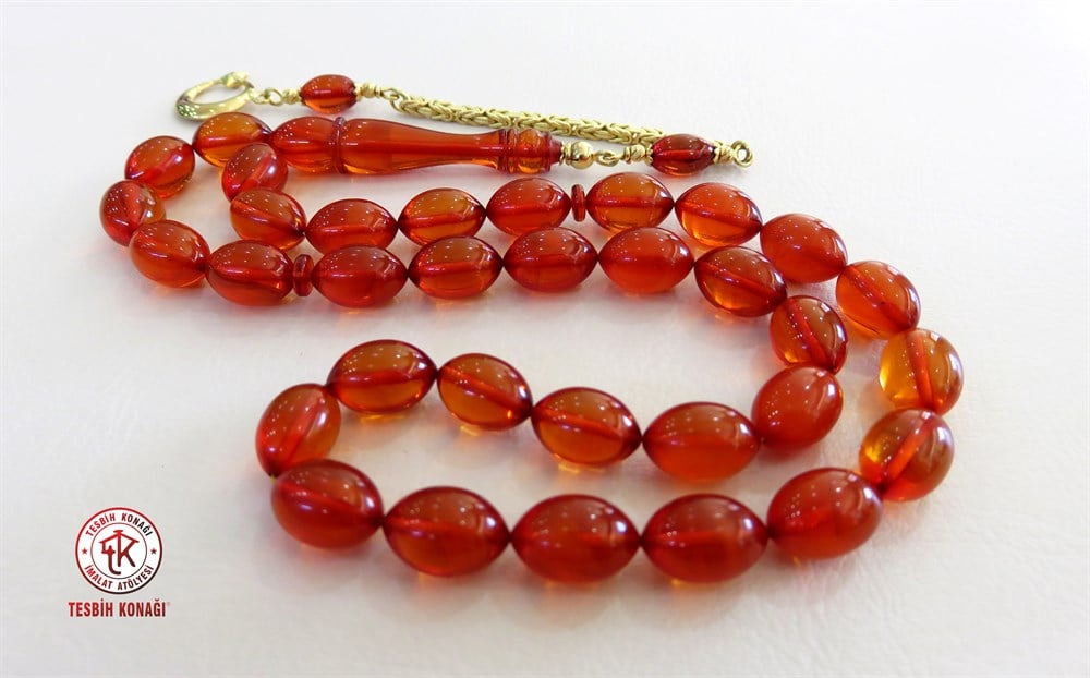 Sıkma Kehribar Tesbih