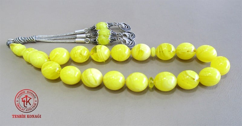 Sıkma Kehribar Tesbih