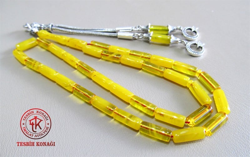 Sıkma Kehribar Tesbih