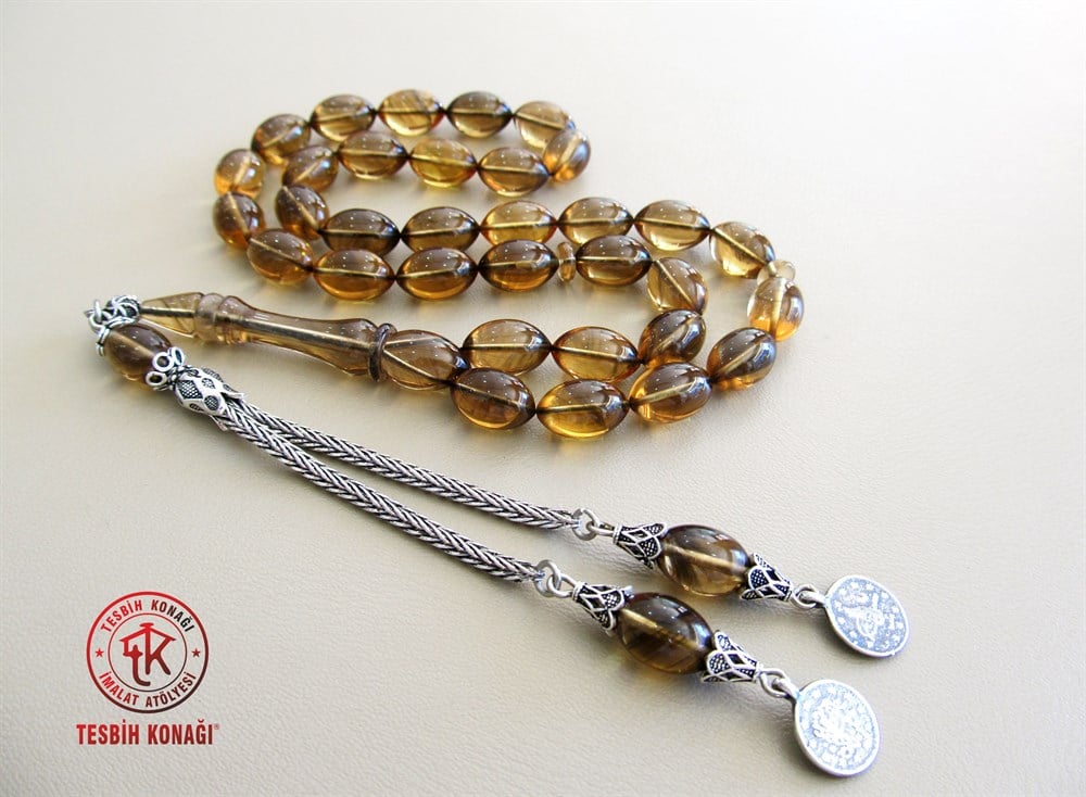 Sıkma Kehribar Tesbih