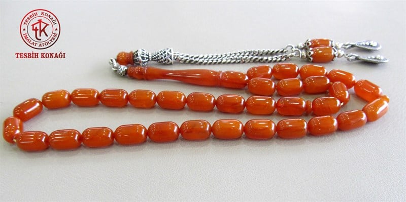 Sıkma Kehribar Tesbih