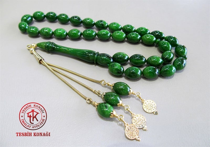 Sıkma Kehribar Tesbih