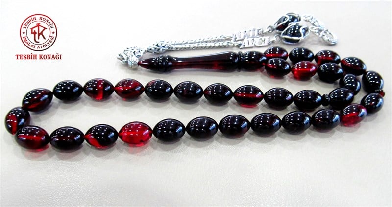 Sıkma Kehribar Tesbih