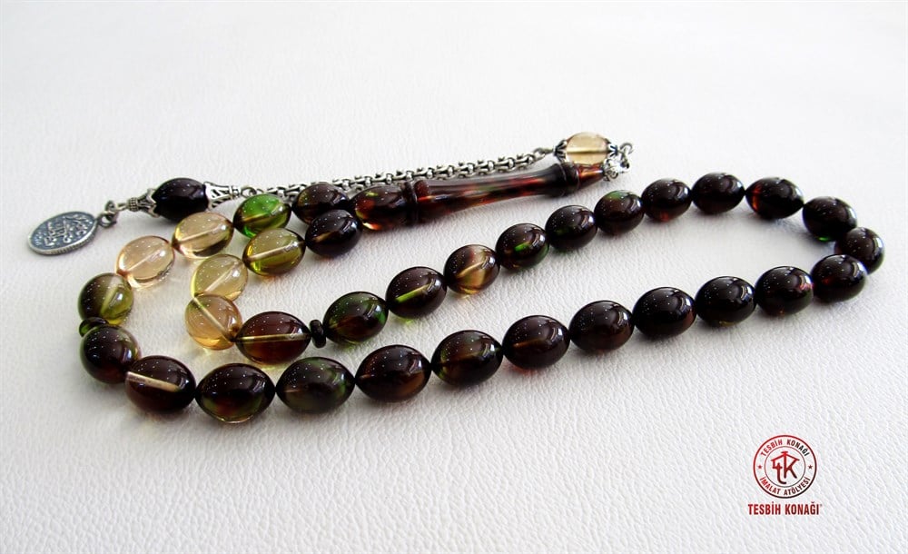 Sıkma Kehribar Tesbih