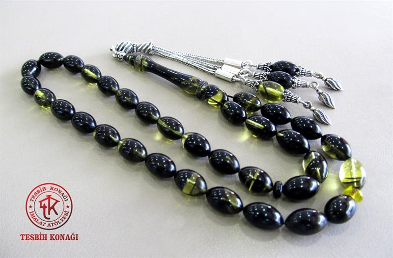 Sıkma Kehribar Tesbih