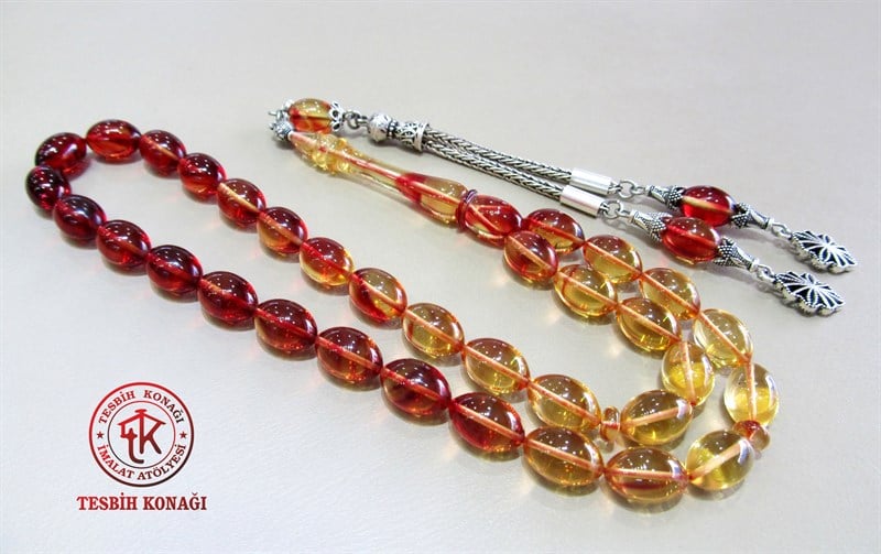 Sıkma Kehribar Tesbih