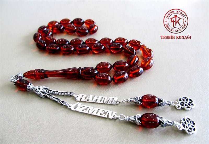 Sıkma Kehribar Tesbih