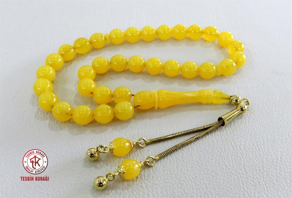 Sıkma Kehribar Tesbih