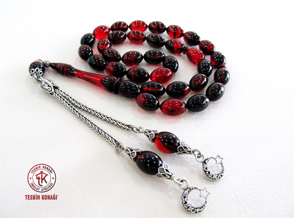 Sıkma Kehribar Tesbih