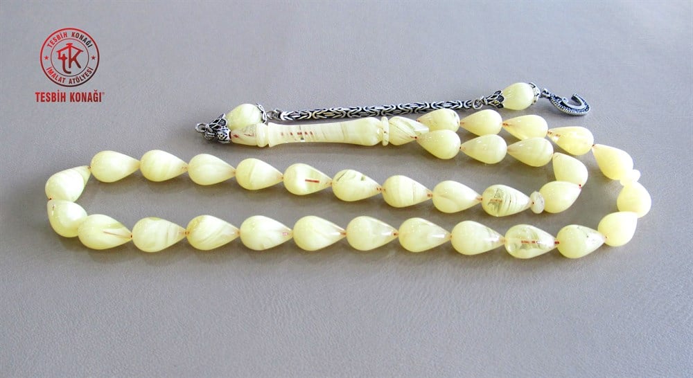 Sıkma Kehribar Tesbih