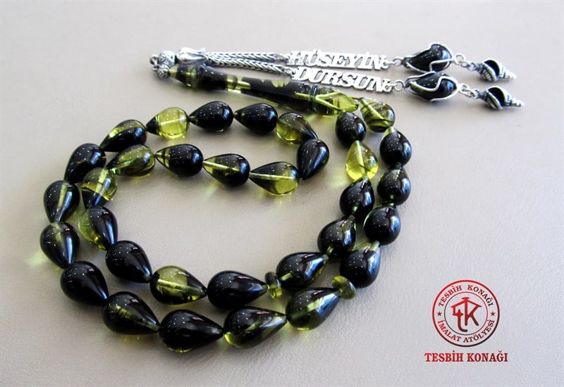 Sıkma Kehribar Tesbih