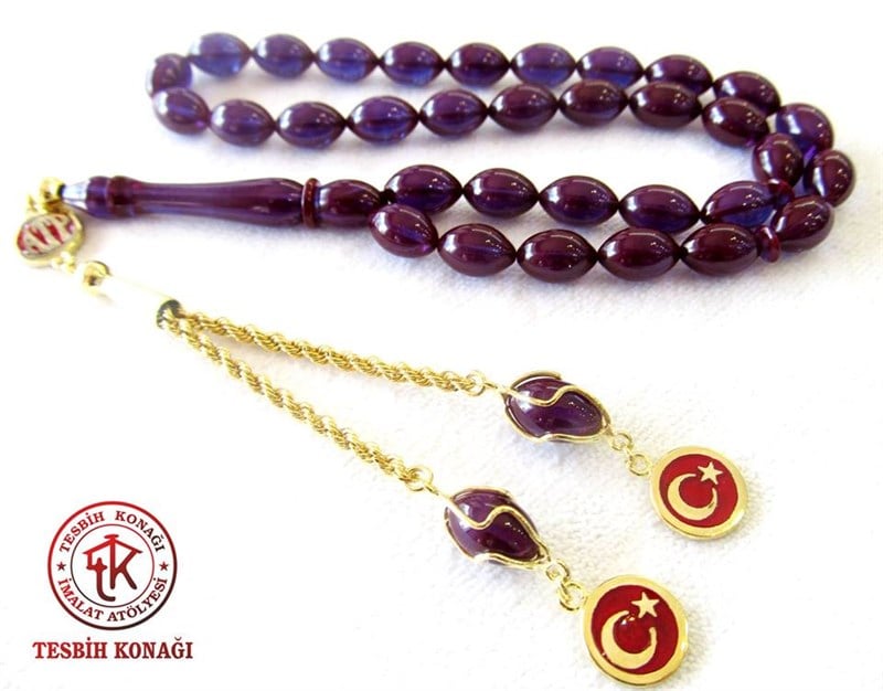 Sıkma Kehribar Tesbih