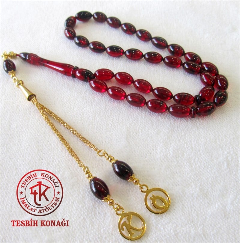 Sıkma Kehribar Tesbih