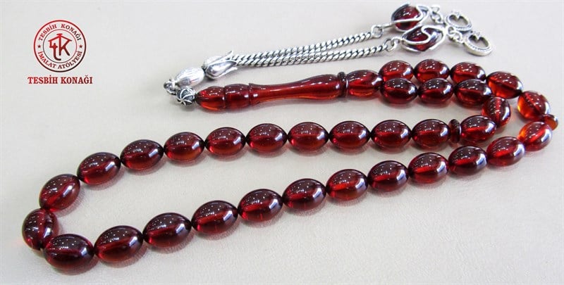 Sıkma Kehribar Tesbih